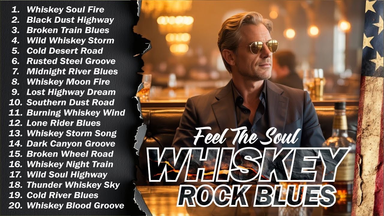 Whiskey Blues Rock 🍂 The Best of Classic Blues Songs | Relaxing Guitar Music for Night & Chill