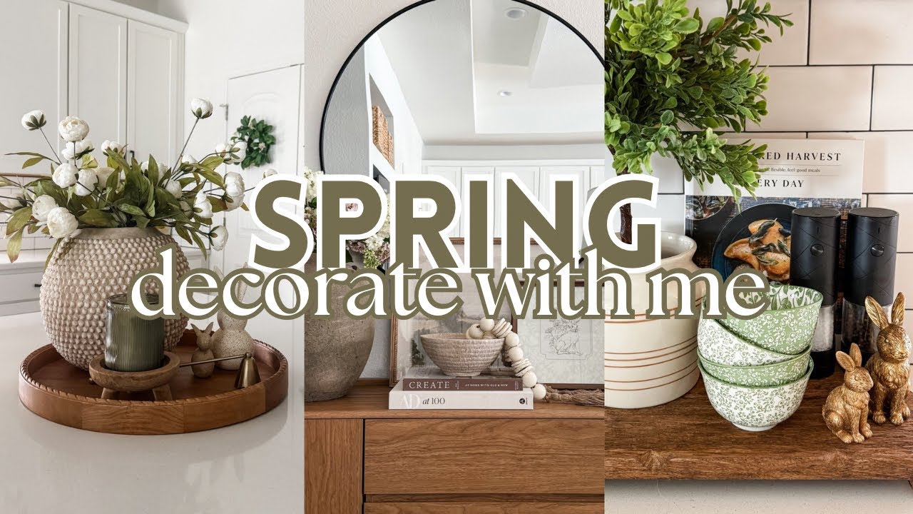 *NEW* SPRING DECORATE WITH ME 2026 | SPRING KITCHEN DECORATING IDEAS 