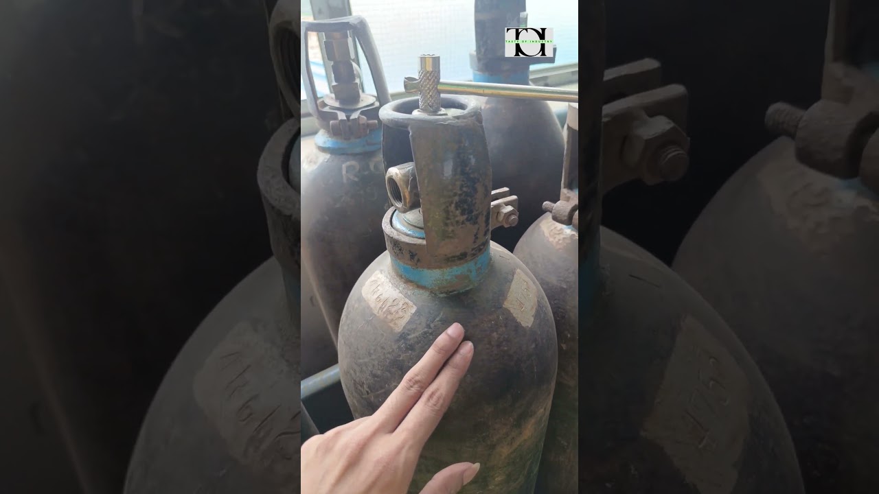 Color code of oxygen gas cylinders in the industry #industrialsafety #thesafetyexperts