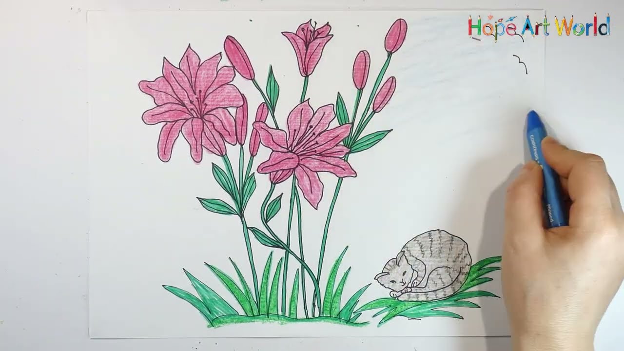 Relax And Watch Sketching Lilia with a Peaceful Cat