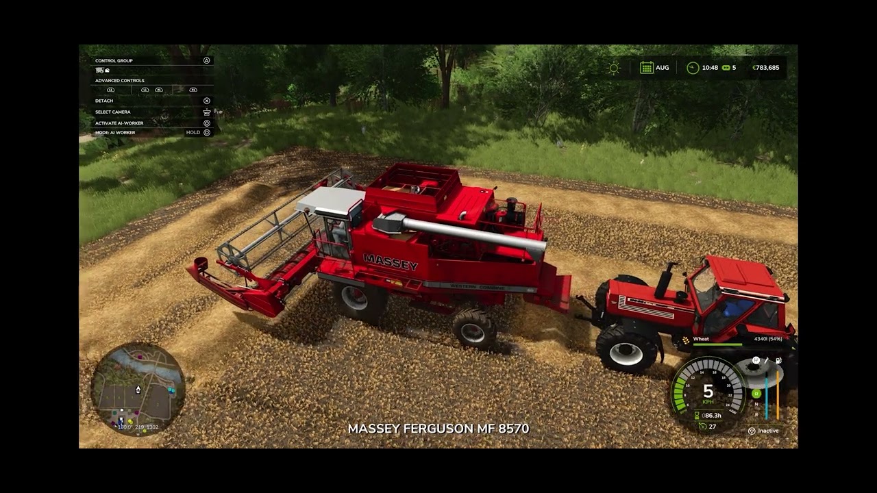 Baling hay 