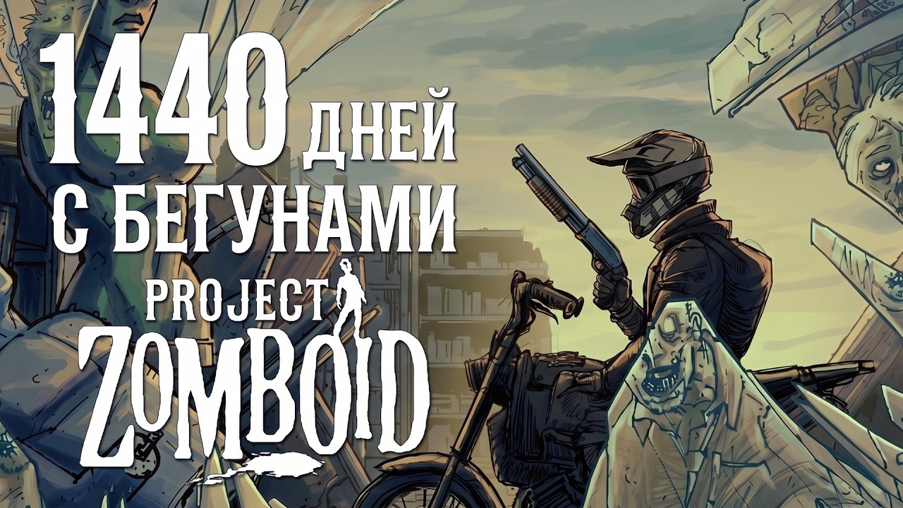 1440 ДНЕЙ ЗА БАЙКЕРА С БЕГУНАМИ | Project Zomboid