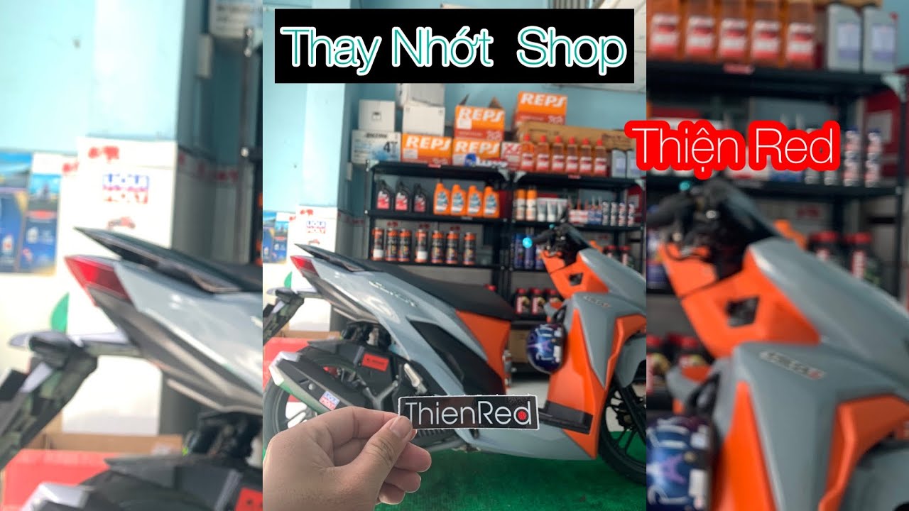 Đi Thay Nhớt Ở Shop Nhớt Anh Thiện Red
