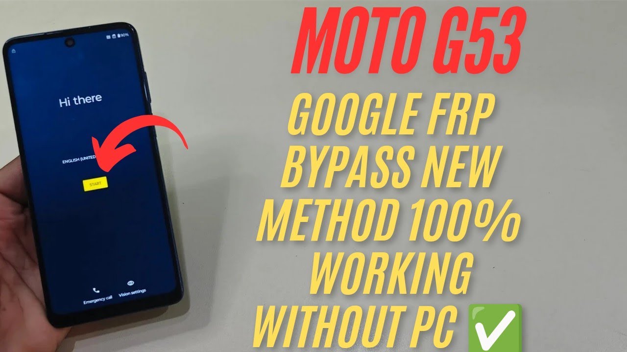 Moto G53 Google Frp Bypass Latest Update 100% Working Without Pc ✅