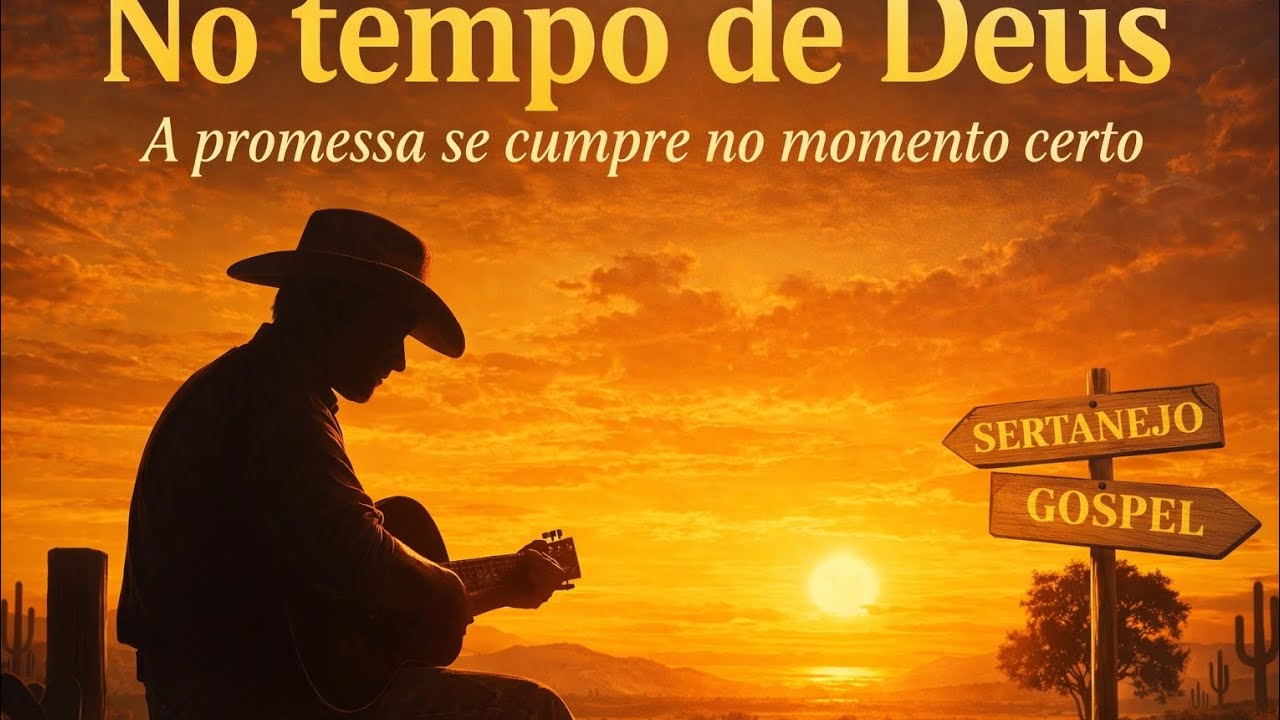 🎶No tempo de Deus -A promessa Se Cumpre no momento Certo -Louvou Gospel sertanejo🔥
