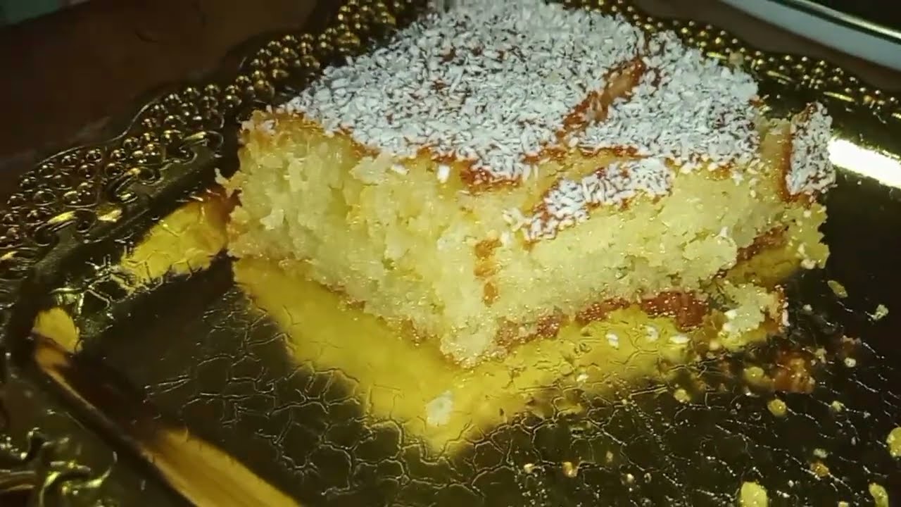 بسبوسة خفيفة ومشربة بطريقة سريعة ،سهلة ومضمونة 💯 انساي كامل الوصفات وسجلي هذي