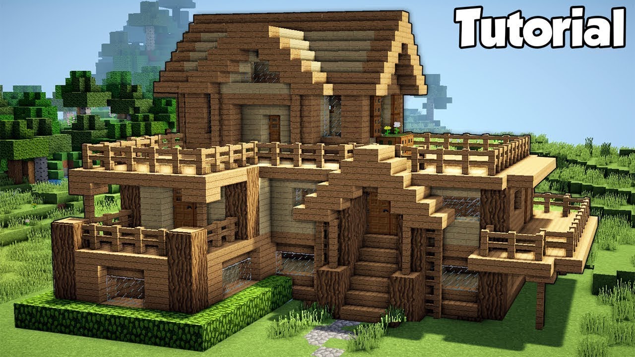 Kuinka rakentaa hieno ja sinppeli talo minecraftissa tutorial