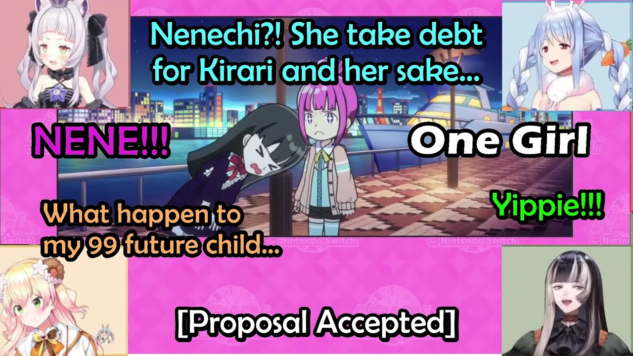 Pekora, Nene, Shion and Raden Fighting to Win Kirara's Heart and Give Their All in Their Youth