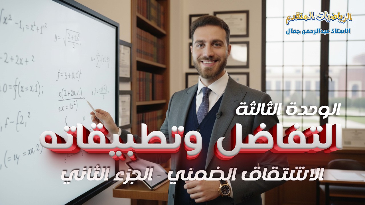 الرياضيات المتقدم || الوحدة الثالثة || الاشتقاق الضمني || الجزء الثاني