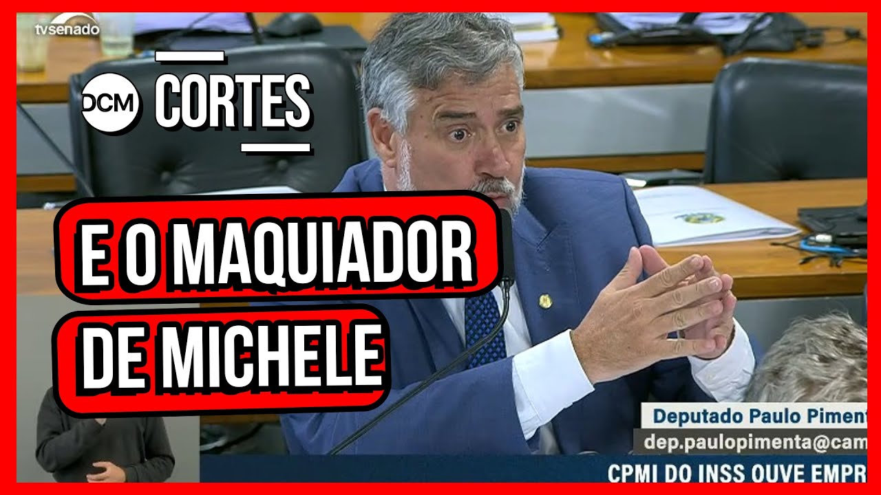 PAULO PIMENTA PERGUNTA SOBRE O MAQUIADOR DE MICHELLE BOLSONARO E HOMEM FICA QUIETO