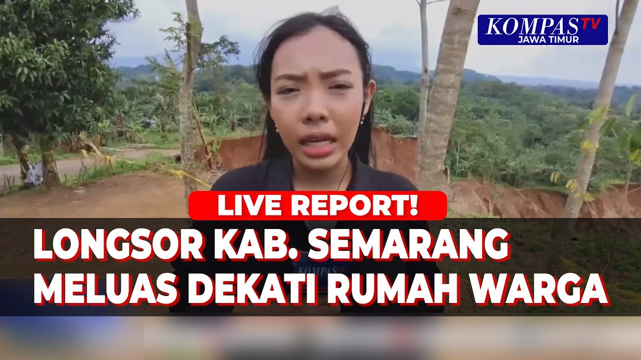Update Longsor Kabupaten Semarang, Tanah Bergerak Dekati Rumah Warga