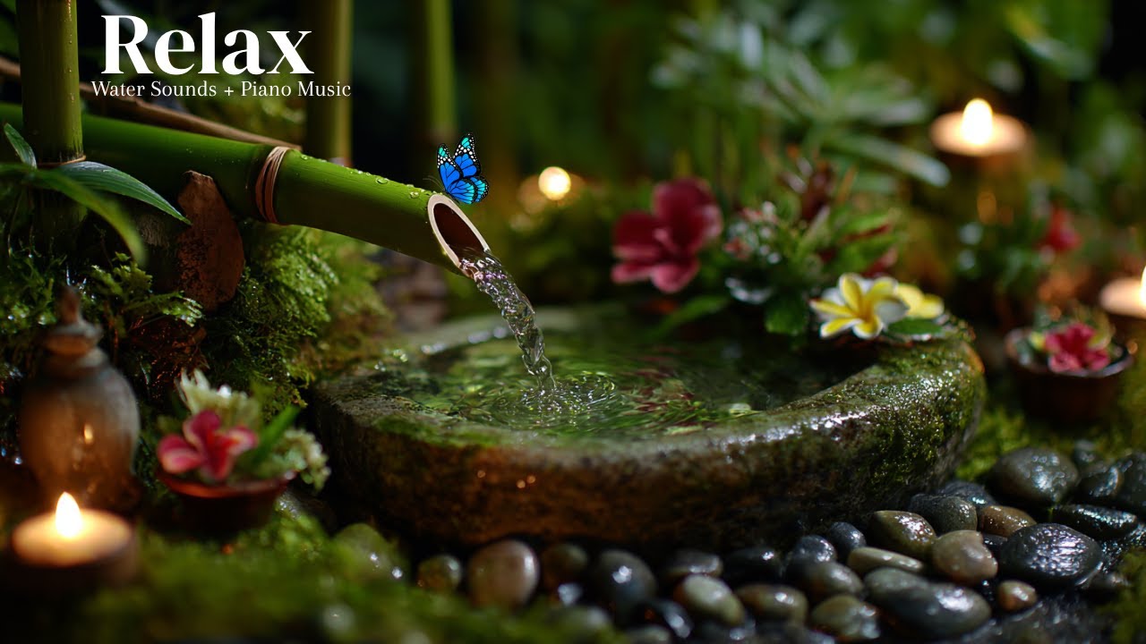 Healing Music for Inner Peace 🌿 Relaxing Piano with Water Sounds for Stress Relief & Deep Sleep