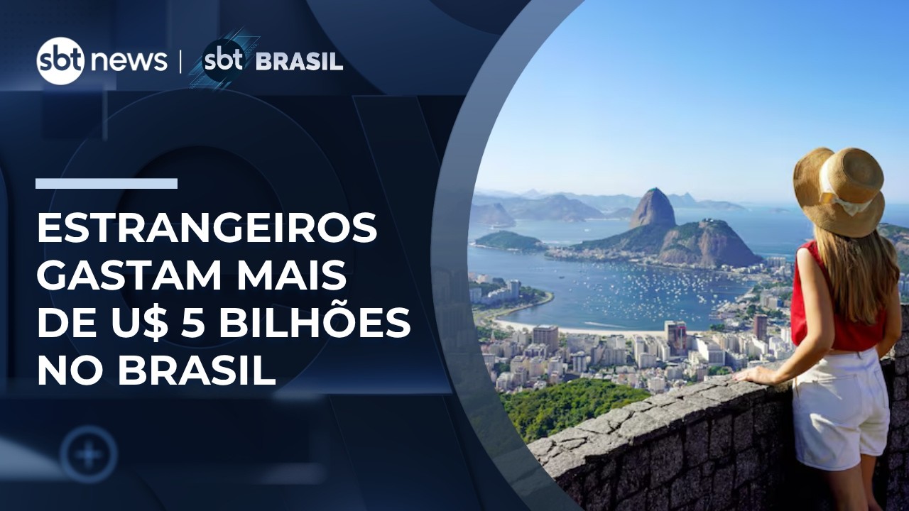 Turismo cresce e estrangeiros gastam US$ 5,6 bilh&otilde;es no Brasil neste ano | #SBTBrasil