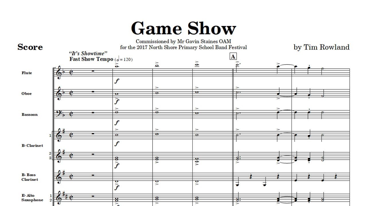 Game Show by Tim Rowland (Grade 2.5) Hosenbugler Music