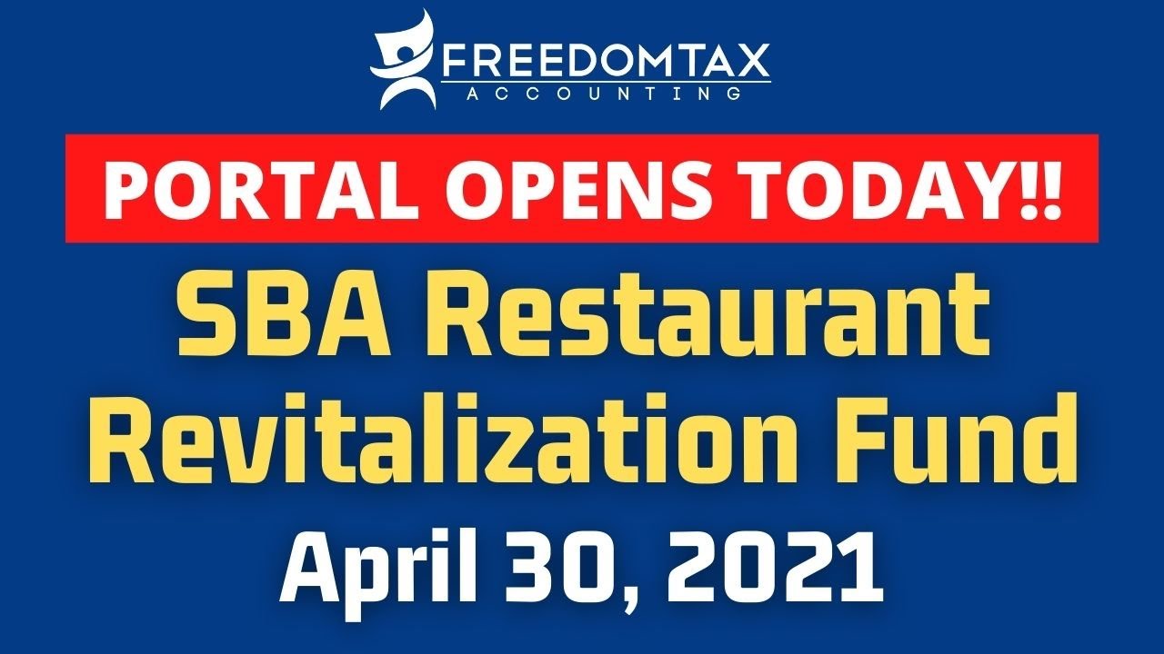 SBA Restaurant Revitalization Fund: RRF Portal Registration Guide