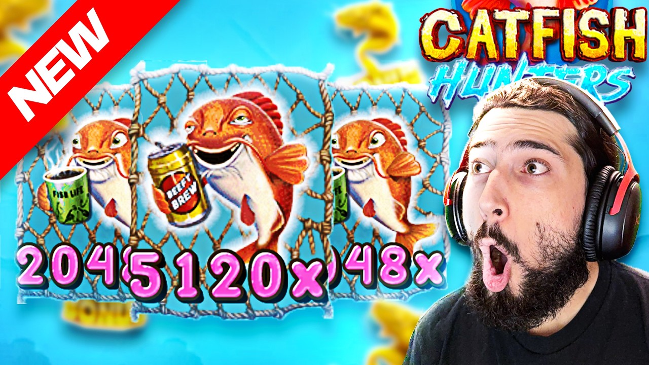 CRAZY SESSION on *NEW* CATFISH HUNTERS SLOT!! (Bonus Buys)
