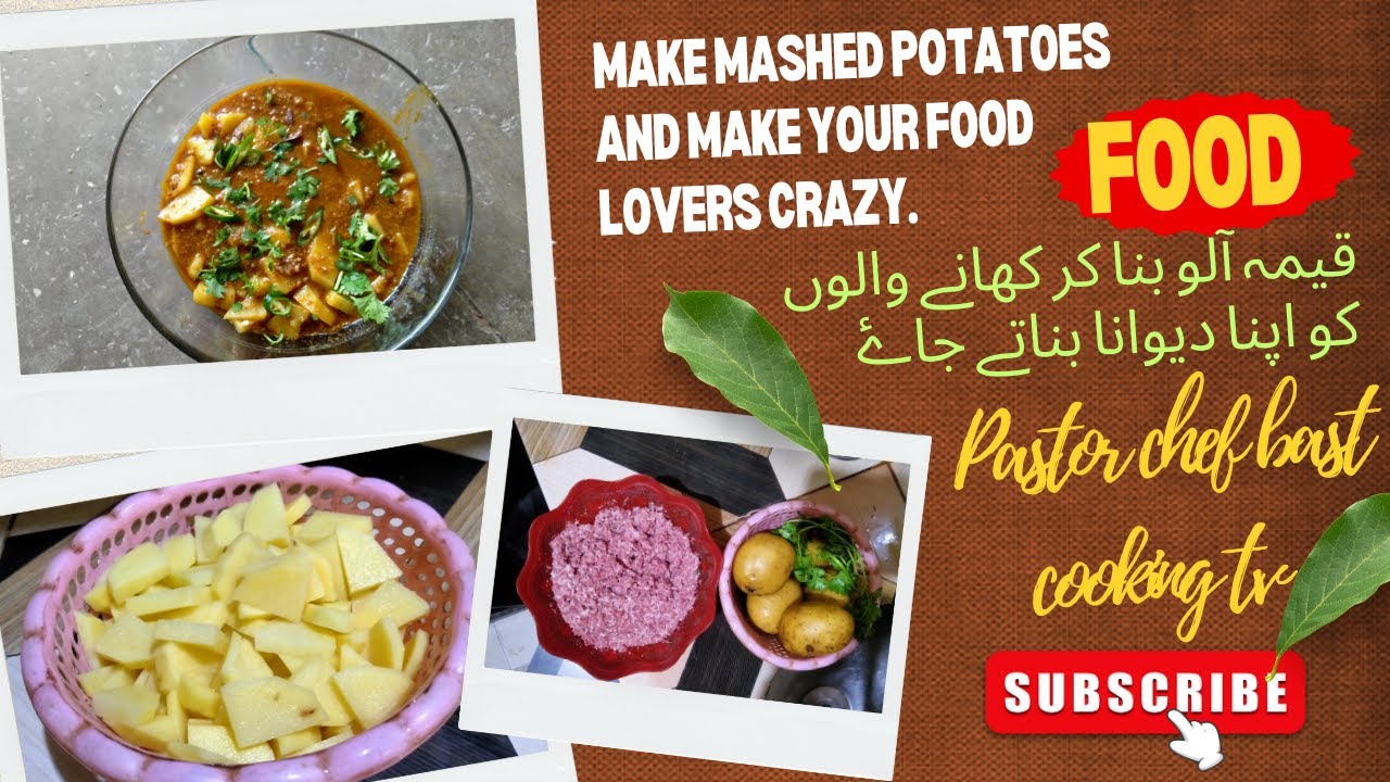 Make mashed potatoes and make your food lovers crazy | قیمہ آلو| pbs cooking shows full 🤤❤️💝
