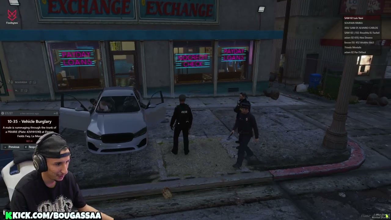 Bougassaa day 2  police gta rp bobony family