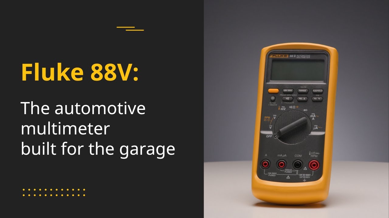 Fluke 88V: The Automotive Multimeter Built for the Garage