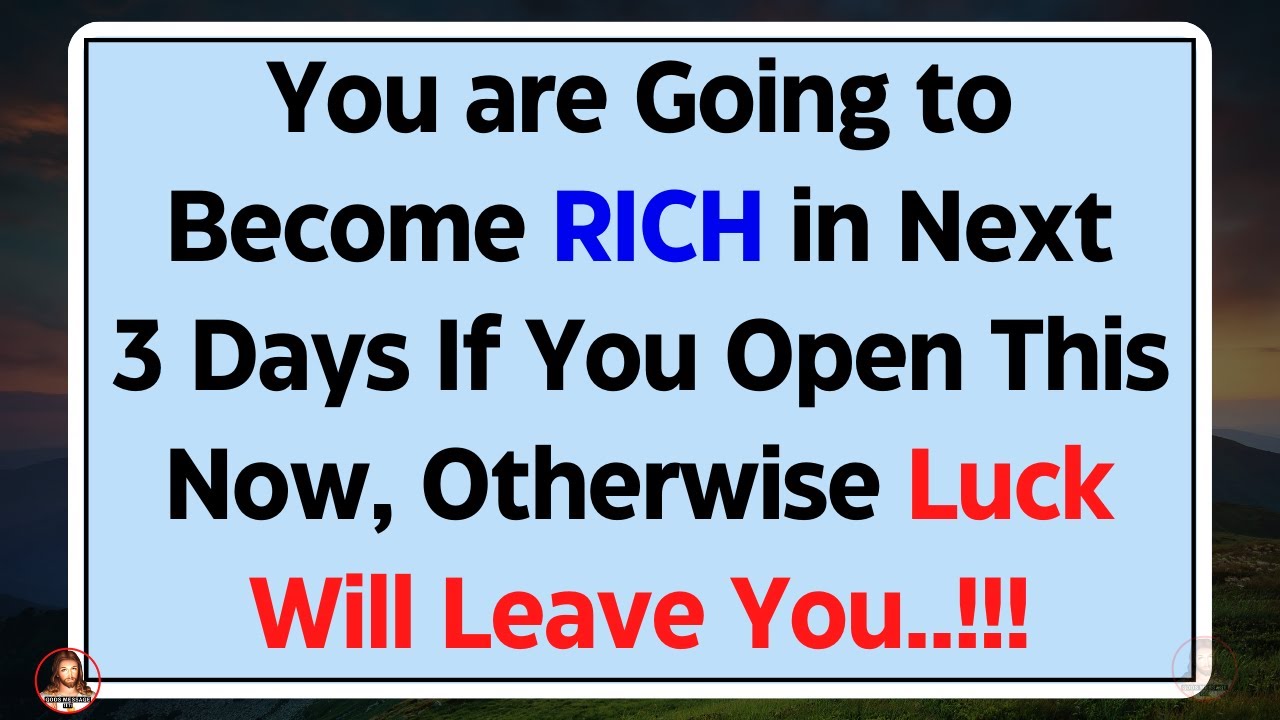 11:11😱God Says, You are Going to Become RICH In 3 Days...💌 Jesus Message✝️Gods Message 1111