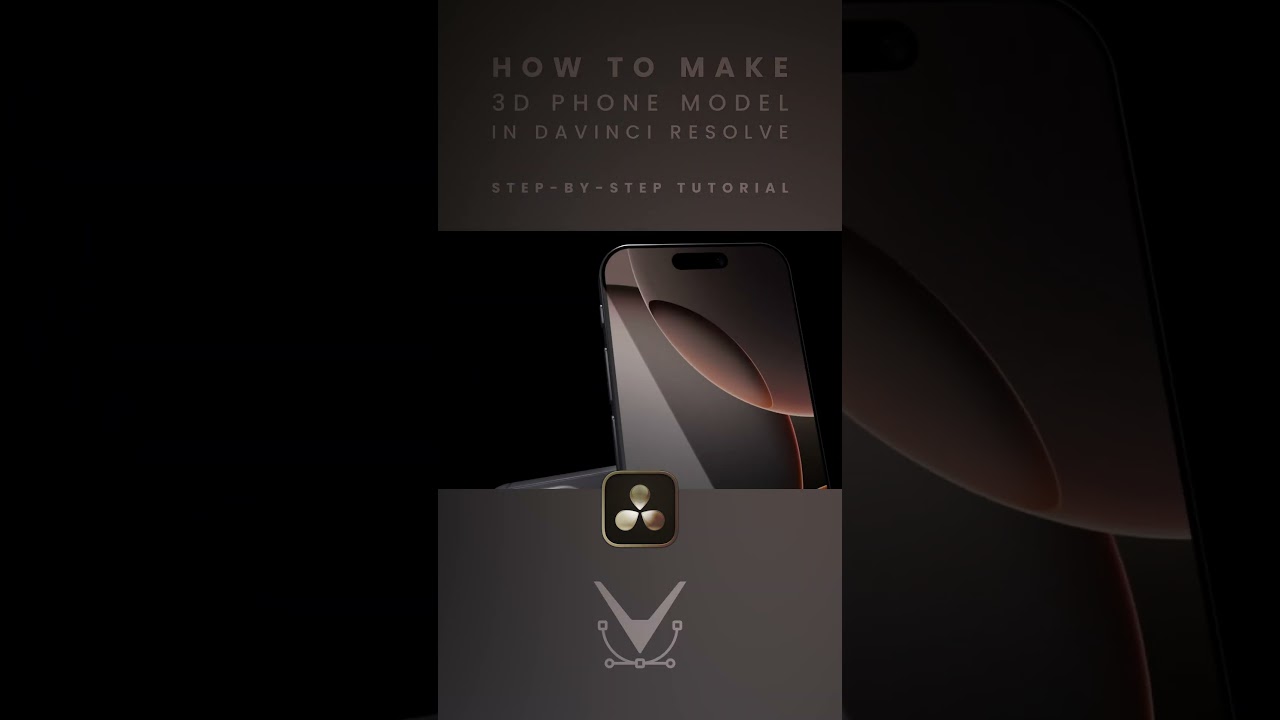 How to Make a 3D Phone Model in DaVinci Resolve (Step-by-Step Tutorial!)