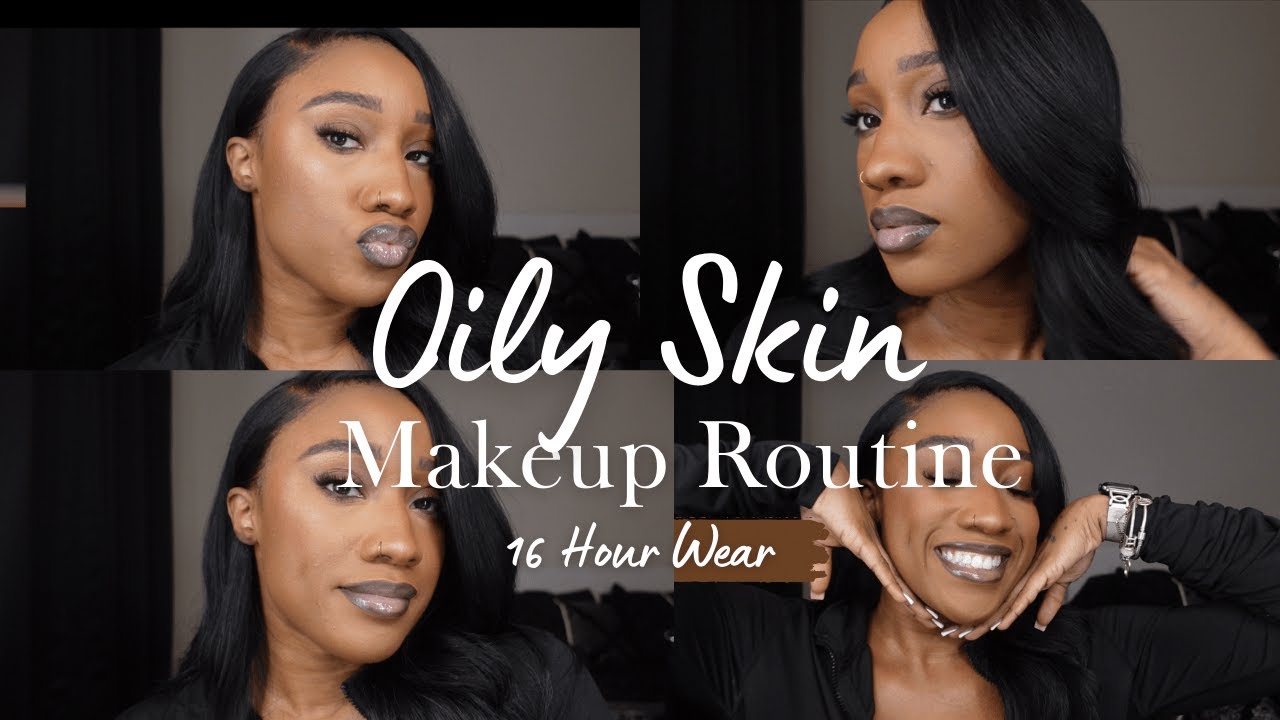 NATURAL MAKEUP ROUTINE FOR OILY SKIN | ALL PRODUCTS LINKED IN DESCRIPTION