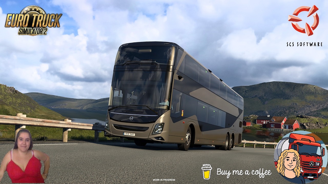Euro Truck Simulator 2 (1.58) Coaches: Volvo 9700 Double Decker DLC First Look + DLC's & Mods