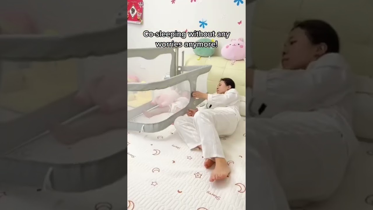 Safest co-sleeping bed!! #baby #babybed #babysleep #cosleeping