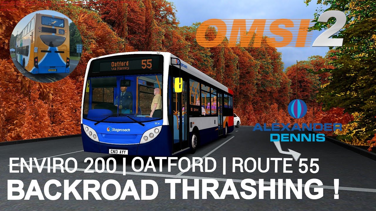 (OMSI 2) Stagecoach midlands Enviro 200 Voith (CN13 AYY - 36845) running the route 55 at oatford