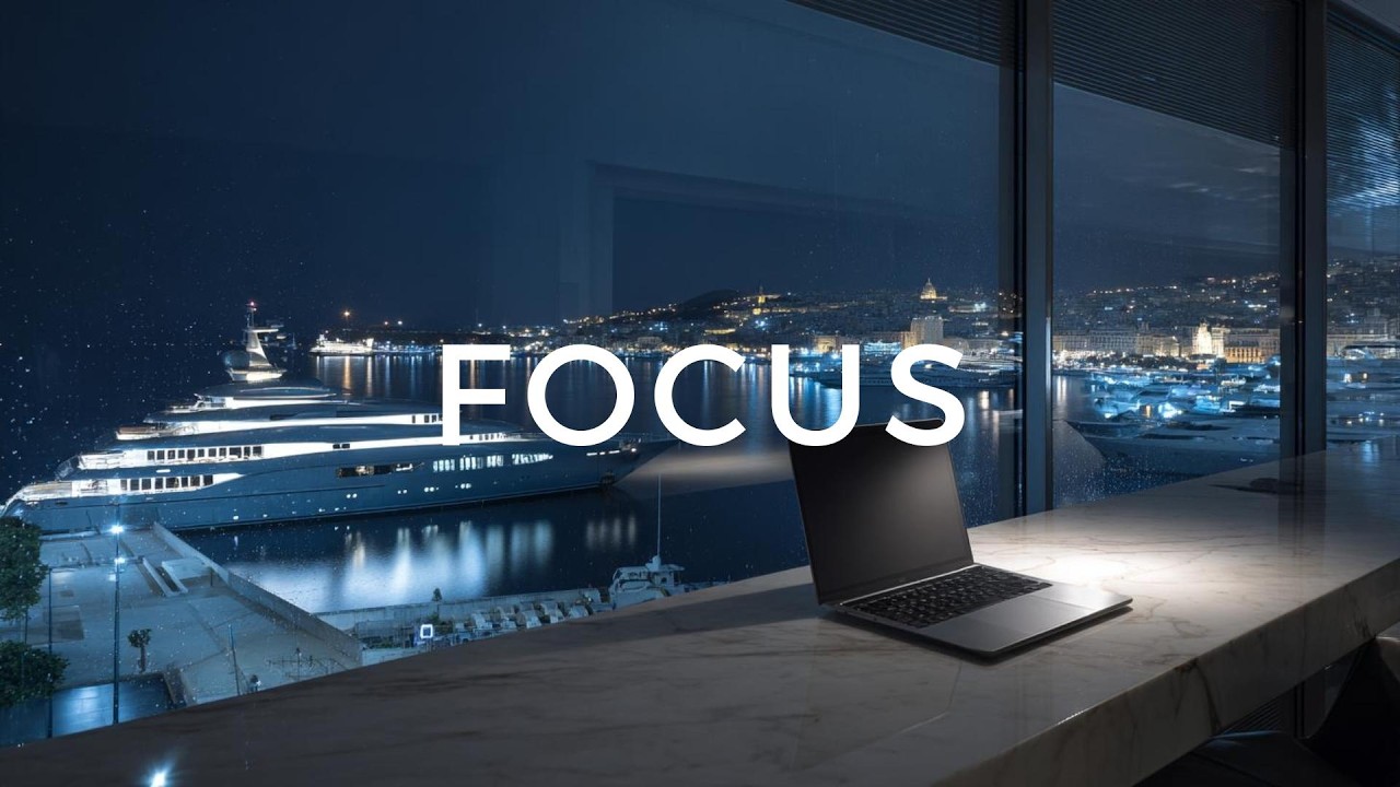 Deep Focus for High Performers 🎧 Luxury Penthouse Ambience | Work, Study, Concentration
