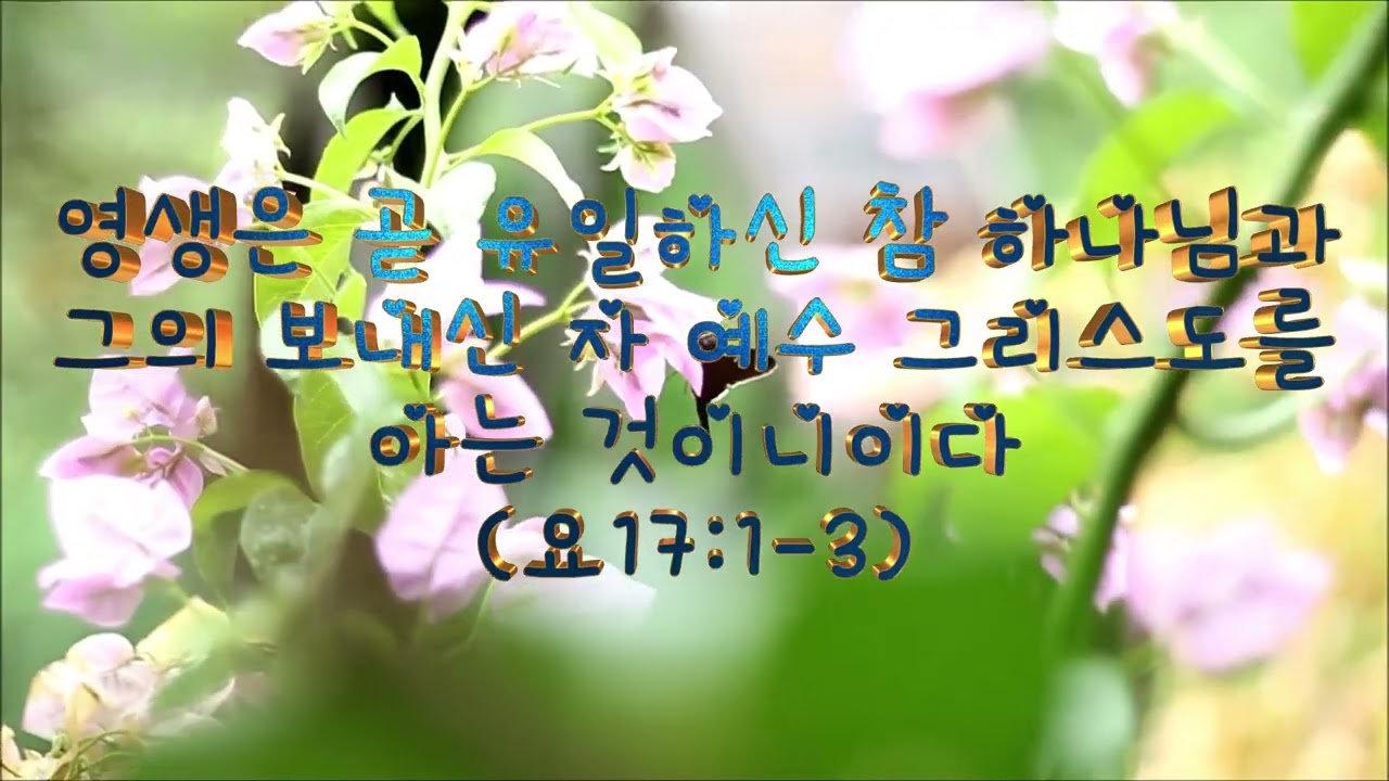 영생은 곧 유일하신 참 하나님과 그의 보내신 자 예수 그리스도를 아는 것이니이다