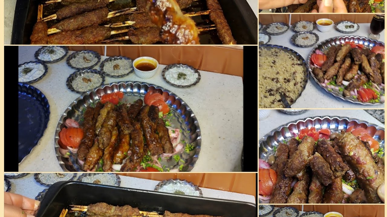 من نص كيلو لحم 🥩سويت كيلوين كباب 👌من بقايا الاكل 🌹جمعه مباركه 😘مشاهدة ممتعه 💓👍