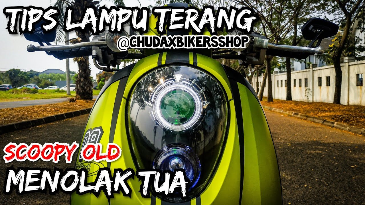 projie hid AES ultimate di Honda Scoopy || Chudax bikers shop