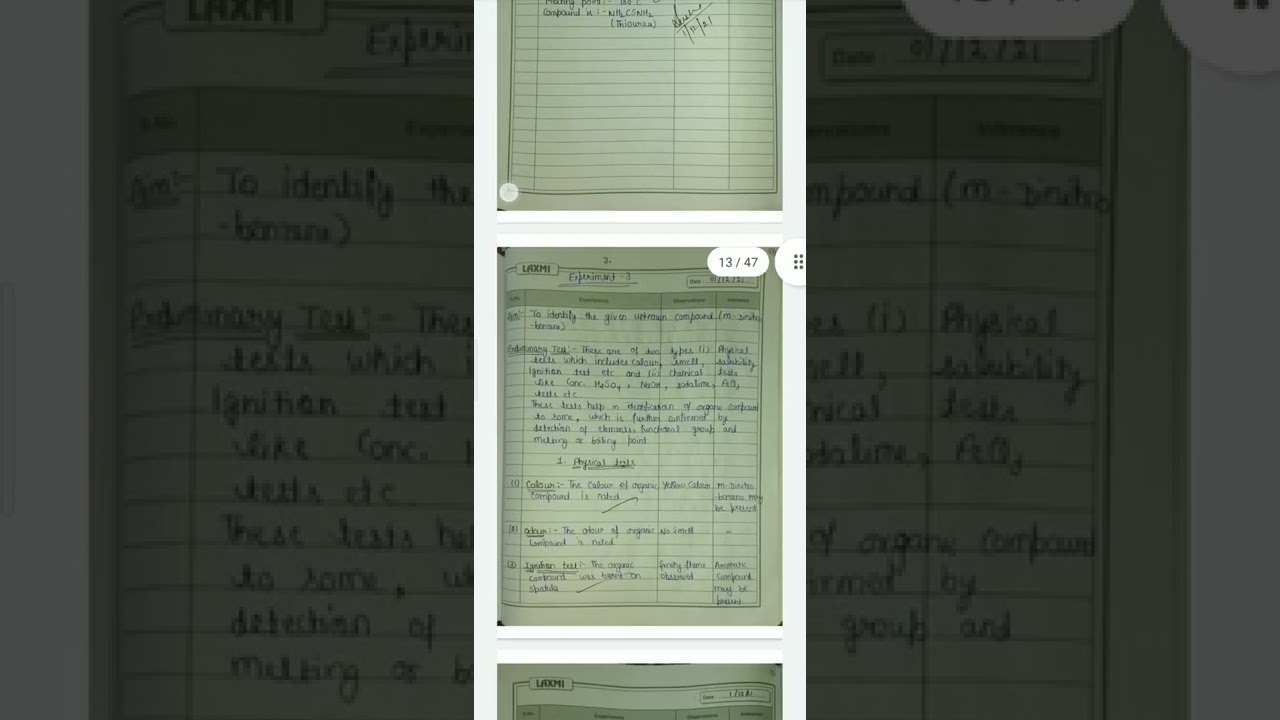 Bsc 2nd year(3rd semester) chemistry practical File CBLU