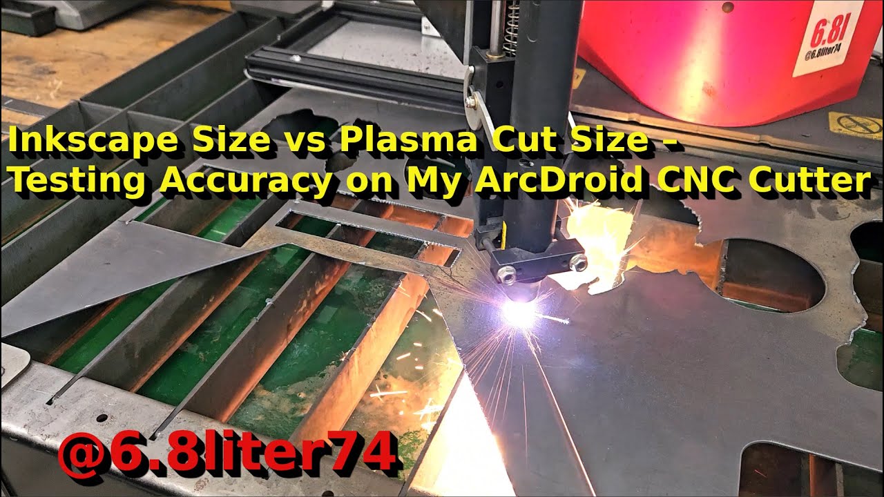 Inkscape Size vs Plasma Cut Size – Testing Accuracy on My ArcDroid CNC Cutter