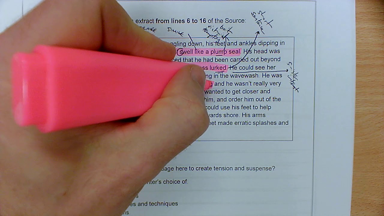 English Language Paper 1 Question 2 - Walkthrough