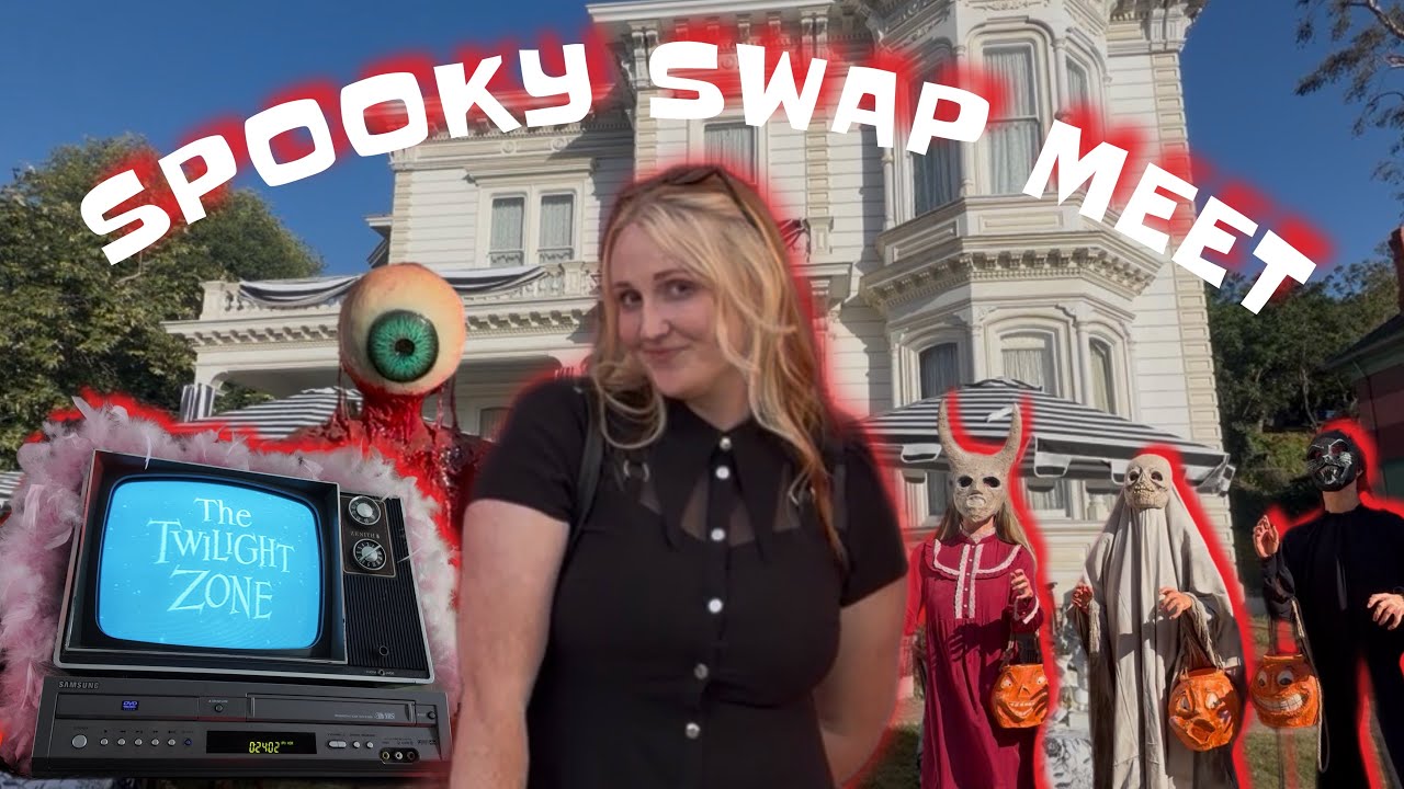 I Thrifted a Vintage TV at Spooky Swap Meet | Halfway to Halloween
