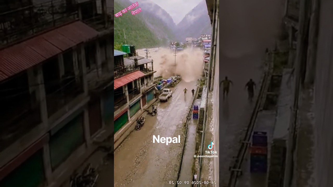 nepal condition, #real #clips #nepal #disaster #flood #cctv #greenscreen