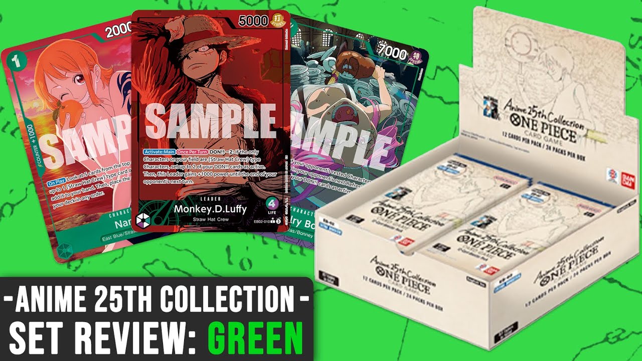 Ranking Green Cards In Set EB02 Anime 25th Collection - One Piece TCG