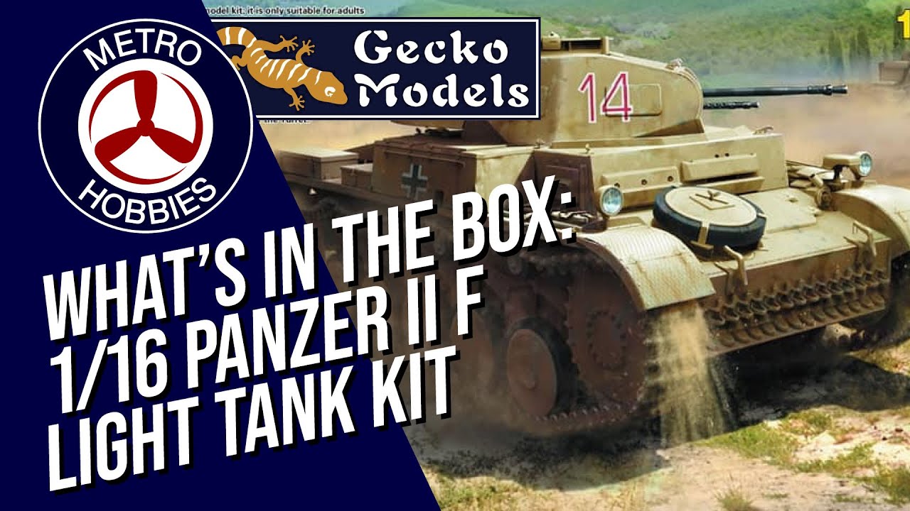 Gecko Models large-scale 1/16 Panzer II F Light Tank Model Kit | What's in the box!