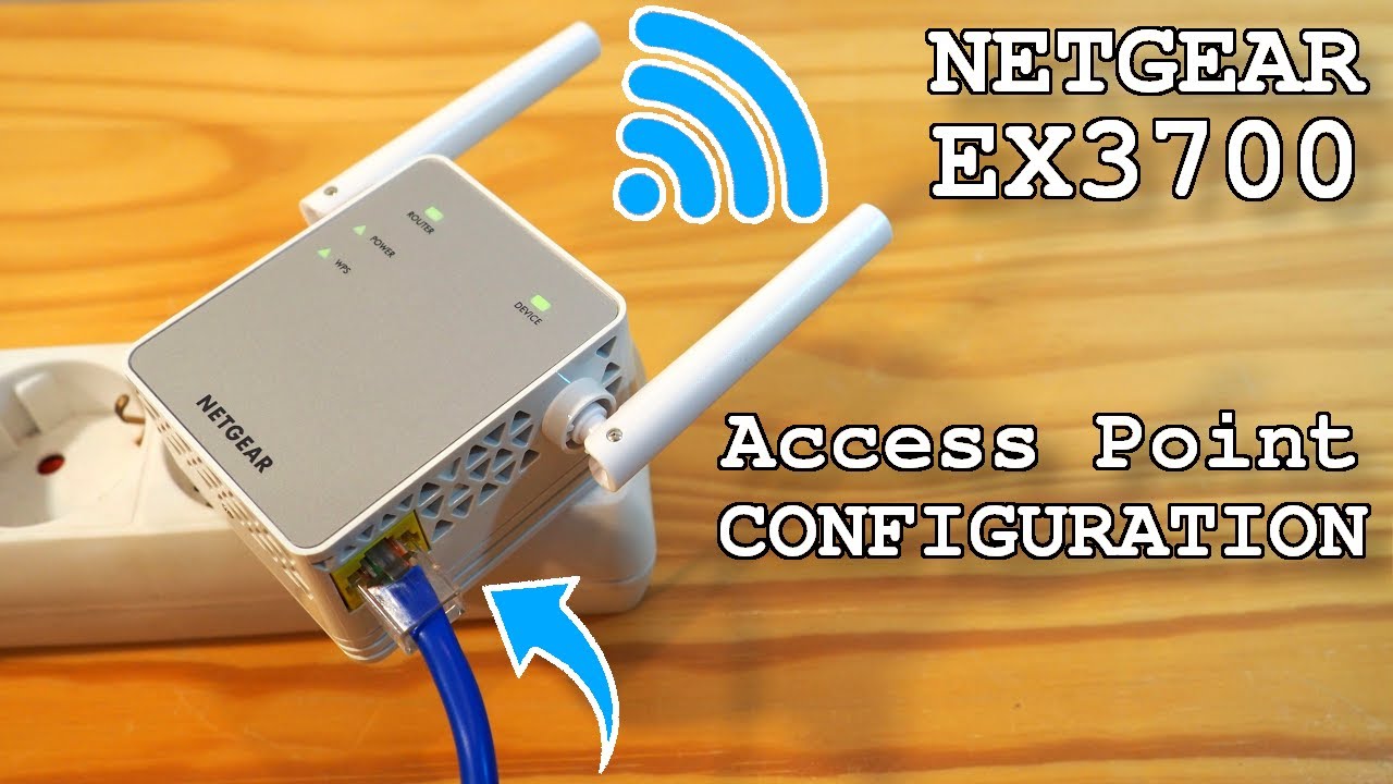 NETGEAR EX3700 Wi-Fi Extender &bull; Access point configuration