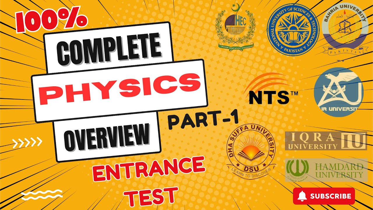 Complete Physics Overview for DHA Suffa Entrance Tests: The Ultimate Guide to Acing Your Physics!