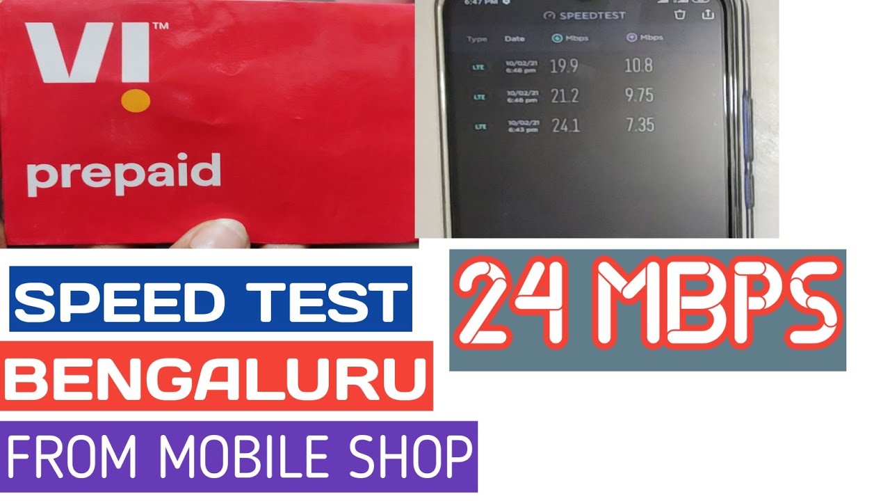 Vi Mobile internet Speed Test , Bengaluru | Vodafone idea | 24 MBPS |