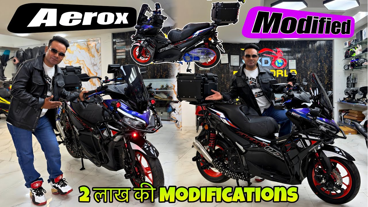 2 Lakh Ki Modifications Kardi Aerox per | Aerox 155 India’s Most Loaded | Aerox Modified 