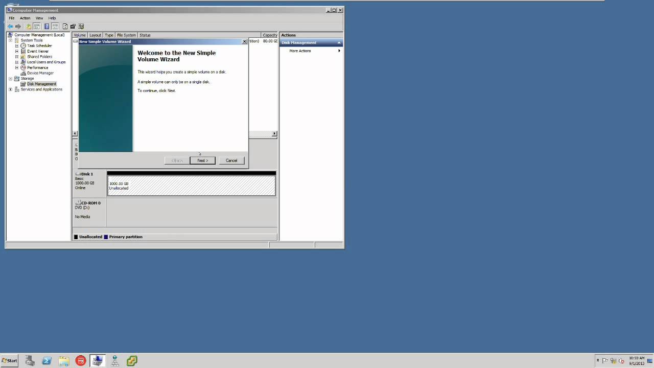 Configuring the Windows iSCSI initiator and targets on Microsoft 2008 Server