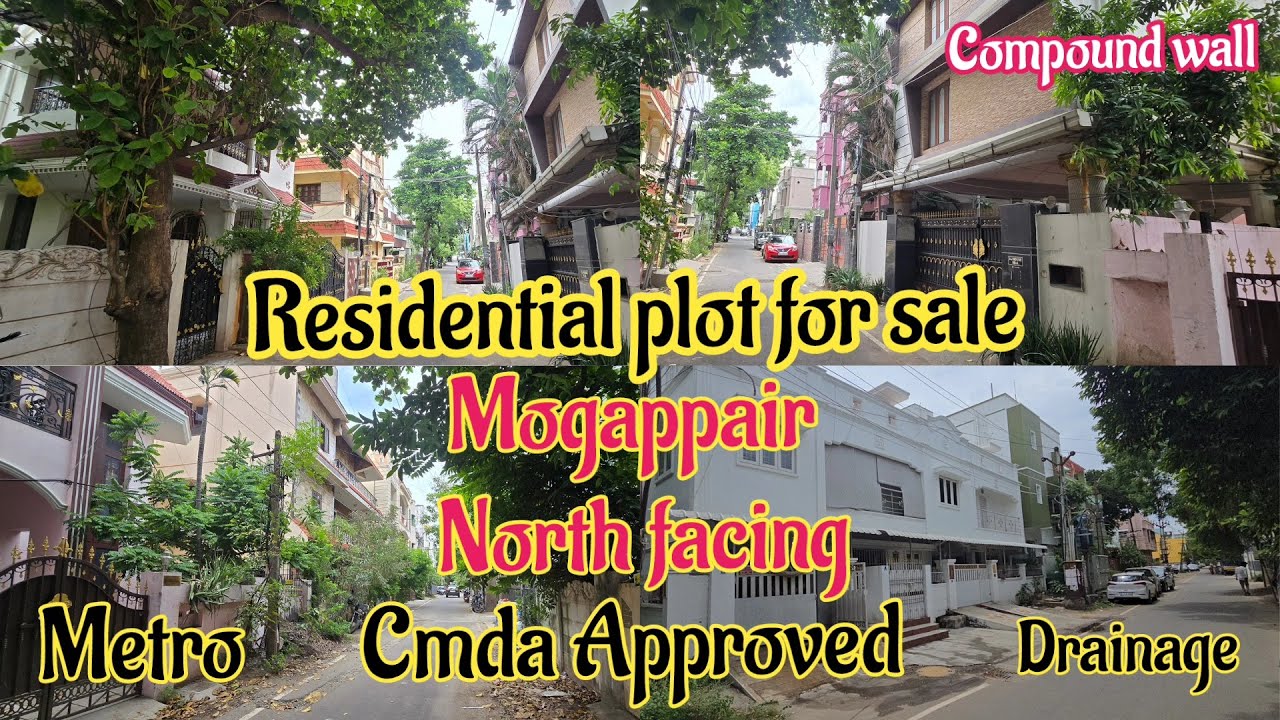 ID-272 Residential plot for sale in chennai || Mogappair East || 2400Sft || Cmda || North || 40/60 |