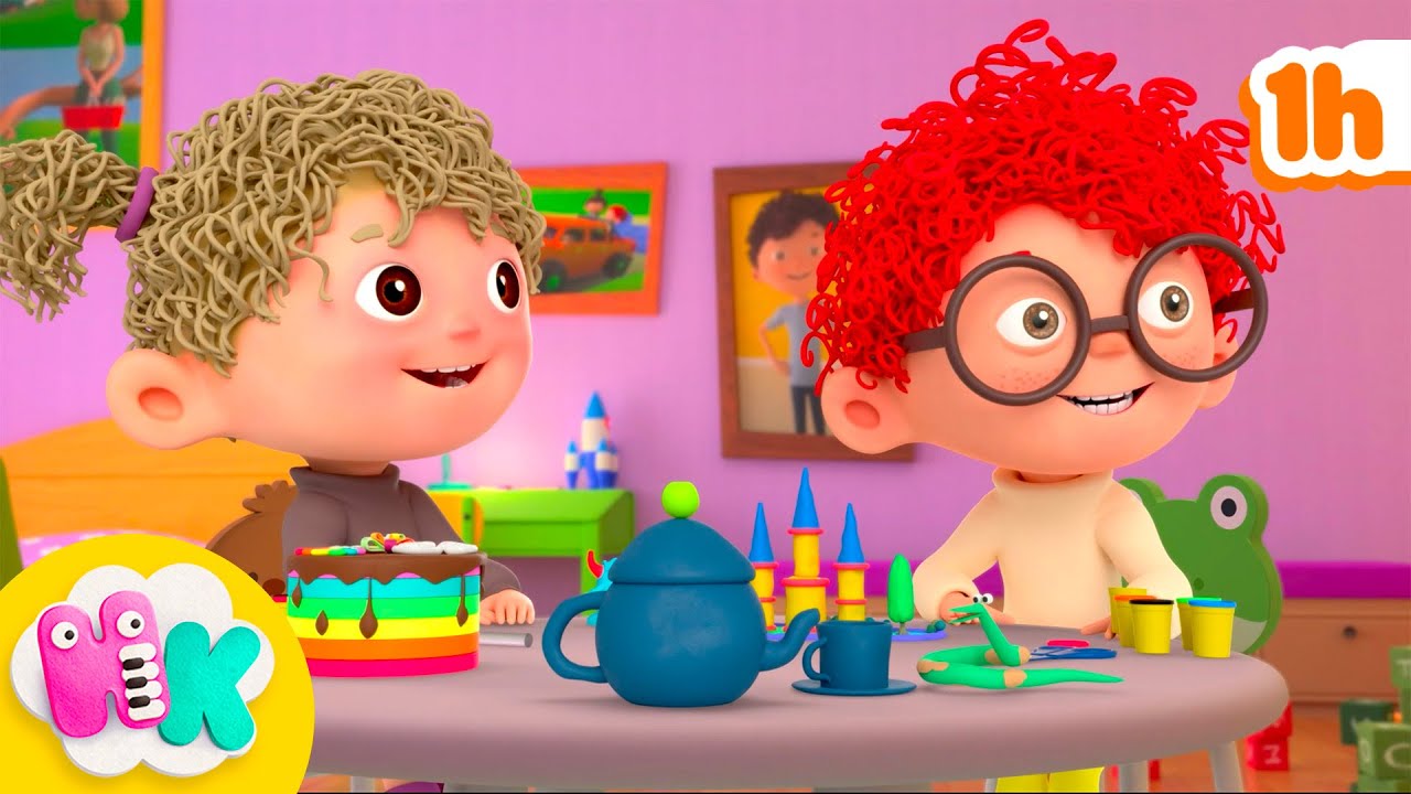 Lied der Knetmasse 🌈 Was kann ich machen aus Ton? | HeyKids Kinderlieder TV