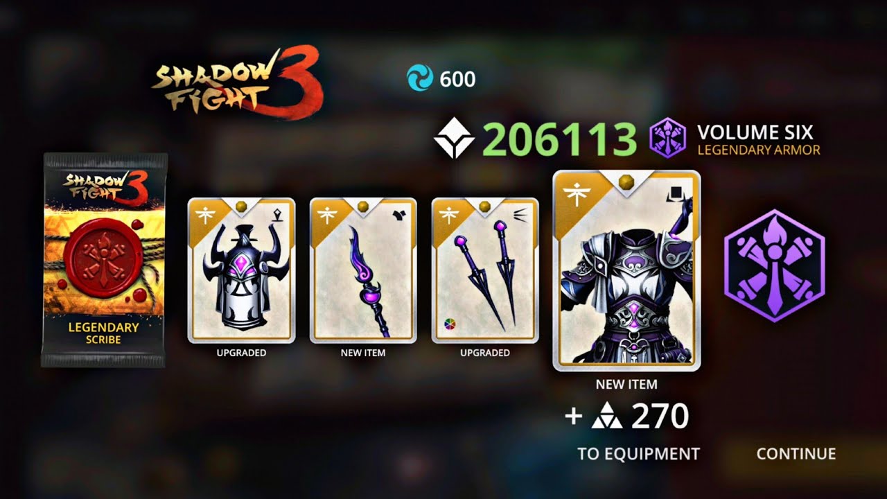 Shadow Fight 3 | How To Get Legendary Void Scribe Set..? | Lucky Board & Inky Marathon