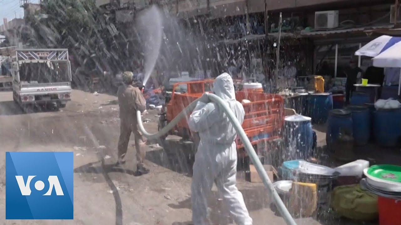 Coronavirus: Iraq Uses Anti-Riot Water Cannon to Spray Disinfectant