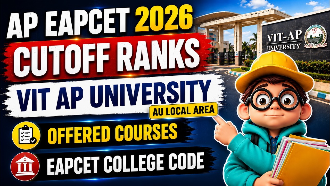 VIT AP University Cutoff Ranks | Ap Eapcet 2026 | College Code | Counselling | web options | AU Area